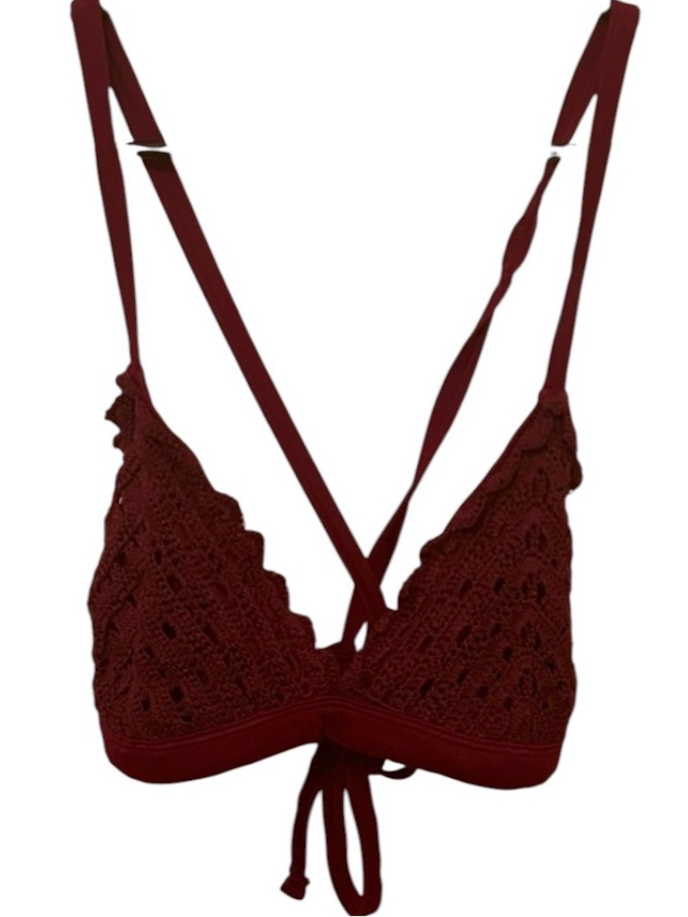 Xhilaration Deep Red Bikini Top